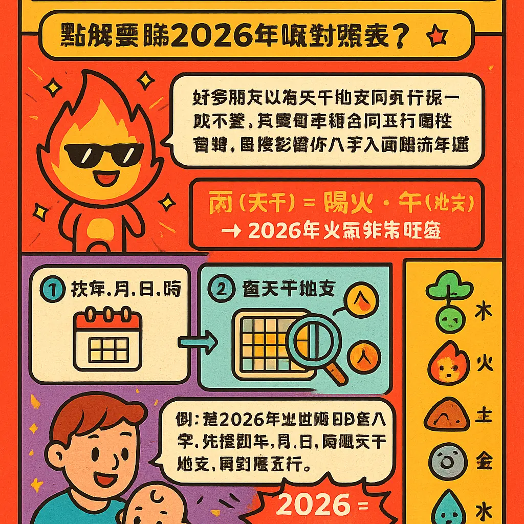 五行查詢 - 天干地支