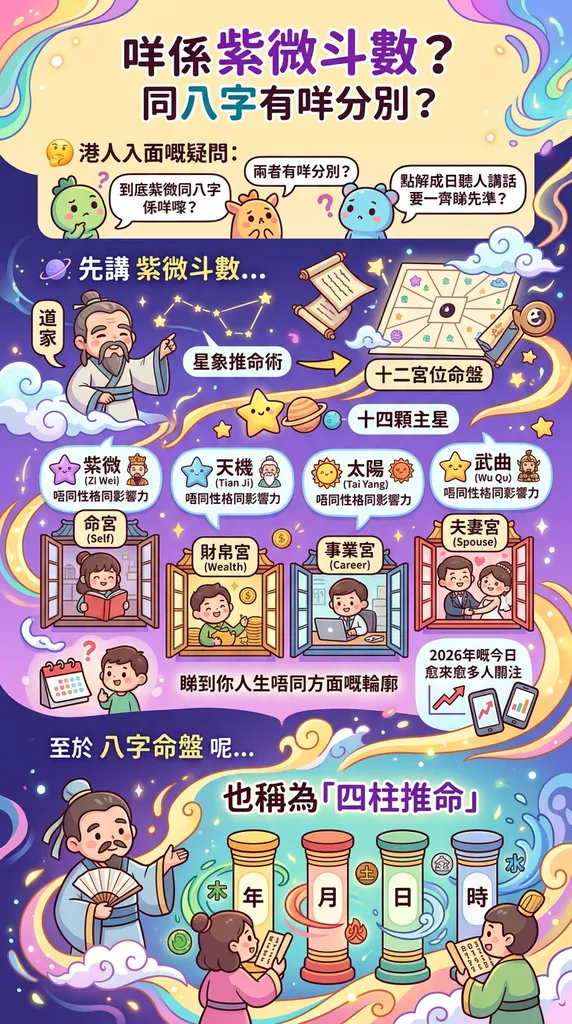 咩係紫微斗數？同八字有咩分別？