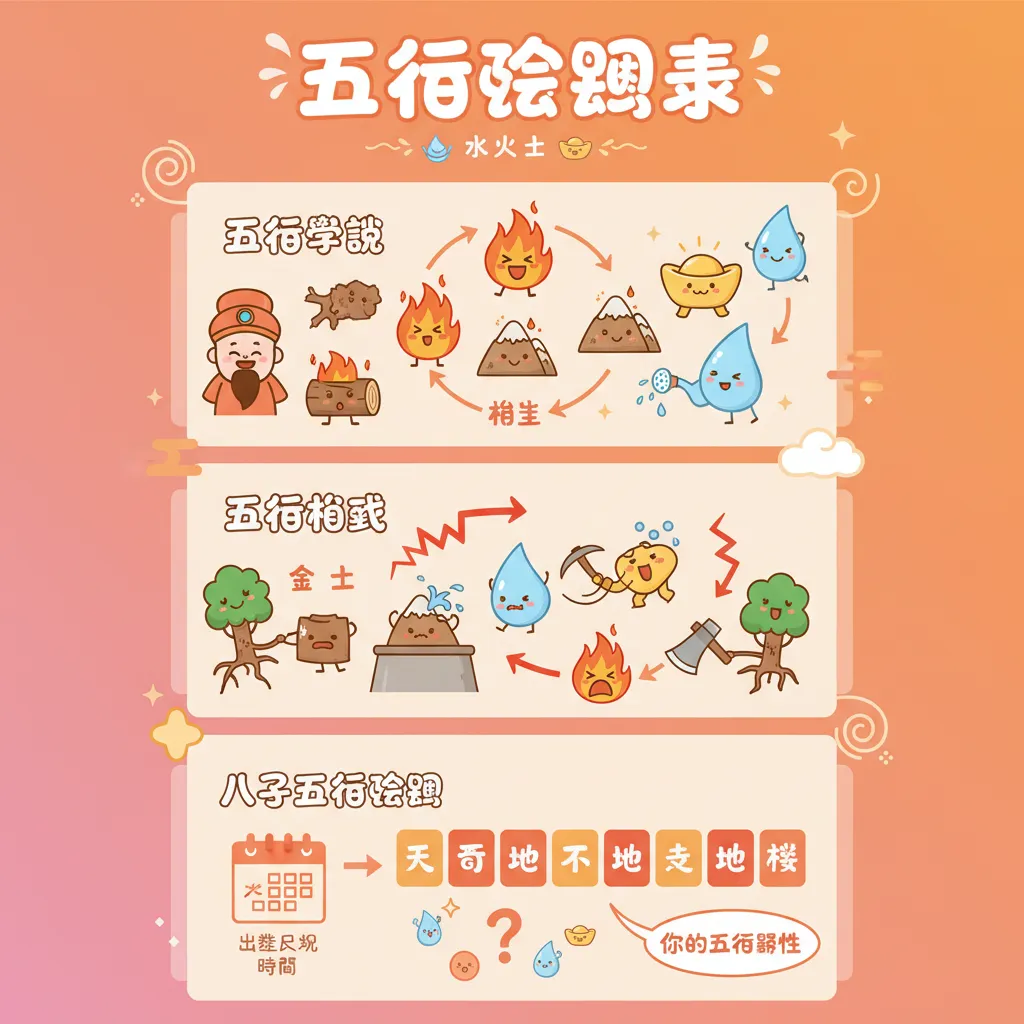 五行查詢與生辰八字基礎原理