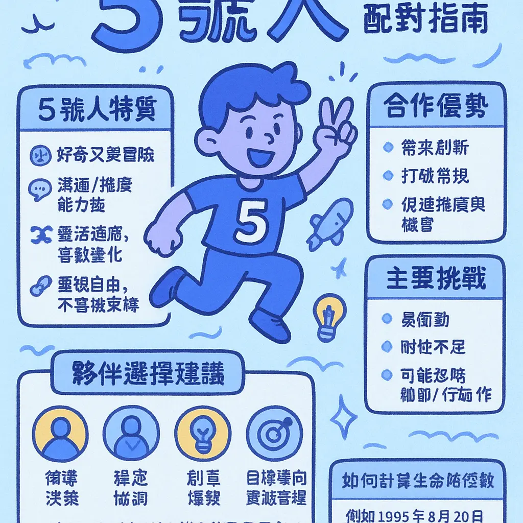 生命靈數配對 - 5號人